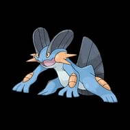 Swampert as it is shown in the anime (Image via The Pokémon Company)